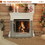 Costway 45673821 3-Panel Metal Foldable Fireplace Screen with Metal Mesh-Bronze