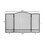 Costway 48259617 3-Panel Foldable Fireplace Screen with Wrought Metal Mesh-Black