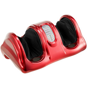 Costway 08423519 Therapeutic Shiatsu Foot Massager with High Intensity Rollers-Wine