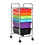 Costway 25048369 6 Drawers Rolling Storage Cart Organizer-Multicolor