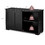 Costway 65810732 Kitchen Storage Cupboard Cabinet with Sliding Door-Black