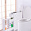 Costway 80349261 White Bathroom Cabinet Space Saver Storage Organizer