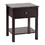 Costway 95867310 Nightstand End Table with Drawer and Shelf-Brown
