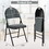 Costway 64592837 2/4 Pieces Padded Folding Office Chairs with Backrest-Set of 2