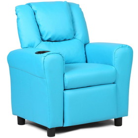 Costway 37650892 Kids Recliner Armchair Sofa-Blue