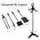 Costway 32167908 5 Pieces Rustic Heavy Duty Compact Wrought Iron Fireplace Tools Set