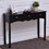 Costway 64812537 Hall table Side Table w/ 3 Drawers-Black