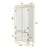 Costway 23159807 Accent Storage Cabinet Adjustable Shelves-White