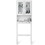 Costway 27165843 Wooden over the toilet Storage Cabinet with Tower Rack