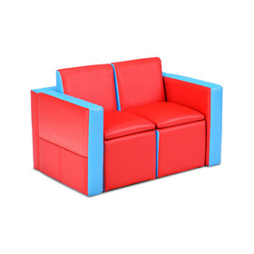 Costway 36759428 Multi-functional Kids Sofa Table Chair Set