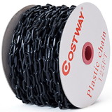 Costway 80437921 Plastic Chain with Endless Applications Control Safety Barrier-Black