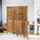 Costway 09132786 5.6 Ft Tall 4 Panel Folding Privacy Room Divider-Wood