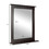 Costway 07689453 Wall-Mounted Multipurpose Vanity Mirror with Shelf -Brown