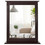 Costway 07689453 Wall-Mounted Multipurpose Vanity Mirror with Shelf -Brown
