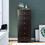 Costway 04926573 6 Drawers Chest Dresser Clothes Storage Bedroom Furniture Cabinet-Brown