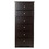 Costway 04926573 6 Drawers Chest Dresser Clothes Storage Bedroom Furniture Cabinet-Brown