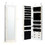 Costway 09543721 5 LEDs Lockable Mirror Jewelry Cabinet Armoire with 6 Drawers-White