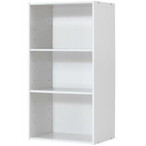 Costway 27345061 3 Open Shelf Bookcase Modern Storage Display Cabinet-White