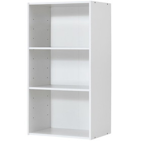 Costway 27345061 3 Open Shelf Bookcase Modern Storage Display Cabinet-White