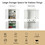 Costway 87341690 Cupboard Freestanding Kitchen Cabinet w/ Adjustable Shelves-White