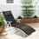 Costway 42089713 Outdoor Lightweight Folding Chaise Lounge Chair-Black
