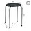Costway 45283907 Set of 6 Portable Plastic Stack Stools -Gray