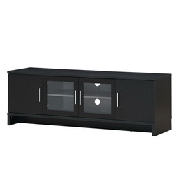 Costway 96328174 Media Entertainment TV Stand for TVs up to 70 Inches with Adjustable Shelf-Black