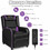 Costway 32605784 Home Massage Gaming Recliner Chair-Purple