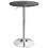 Costway 15643089 360&#176; Swivel Cocktail Pub Table with Sliver Leg and Base-Black