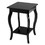 Costway 43159720 Set of 2 Side Table End Table Night Stand with Shelf-Black