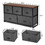Costway 63718290 Wood Dresser Storage Unit Side Table Display Organizer-Black