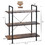 Costway 19256748 3/5 Tiers Industrial Bookcase with Metal Frame for Home Office-3-Tier