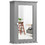 Costway 49072165 Bathroom Wall Cabinet with Single Mirror Door-Gray