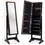 Costway 38509271 Jewelry Cabinet Stand Mirror Armoire with Large Storage Box-Black