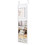Costway 46825107 Full Length Metal Door Mirror with Adjustable Hook-White