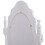 Costway 31960785 Vanity Table Set with Cushioned Stool with 360&#176; Rotating Oval Mirror and Three Drawers-White