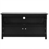 Costway 37064581 44 Inch Wooden Storage Cabinet TV Stand-Black