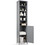 Costway 97638140 72 Inches Free Standing Tall Floor Bathroom Storage Cabinet-Gray