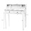 Costway 45967013 Removable Floating Organizer 2-Tier Mission Home Computer Vanity Desk-white