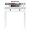 Costway 45967013 Removable Floating Organizer 2-Tier Mission Home Computer Vanity Desk-white