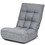Costway 71603549 4-Position Adjustable Floor Chair Folding Lazy Sofa-Gray