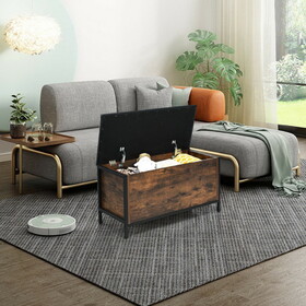 Costway 81356942 Entryway Flip Top Ottoman Stool with Padded Seat