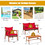 Costway 67983250 4 Piece  Acacia Wood Patio Rattan Furniture Set-Red