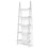 Costway 07319285 5-Tier Wall-leaning Ladder Shelf  Display Rack for Plants and Books-White