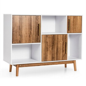Costway 57163094 Sideboard Storage Cabinet with Storage Compartments