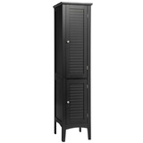 Costway 34728165 Freestanding Bathroom Storage Cabinet for Kitchen and Living Room-Black