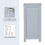 Costway 25408637 Bathroom Floor Freestanding Storage Organizer with 3 Drawers-Gray