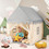 Costway 13785249 Kids Large Play Castle Fairy Tent with Mat-Beige