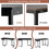 Costway 67543821 48" Computer Desk with Metal Frame and Adjustable Pads-Black