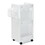 Costway 35491078 Wooden Utility Rolling Craft Storage Cart with Lockable Casters-White